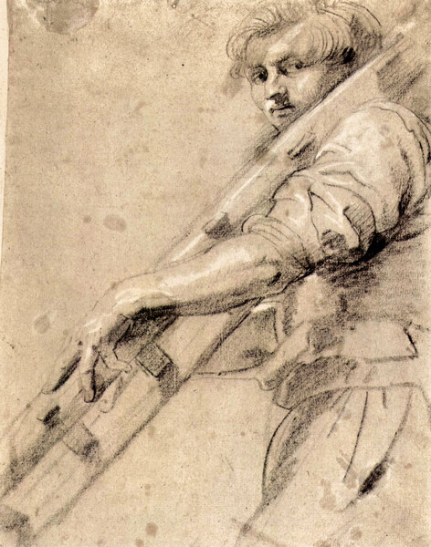 Man carrying a ladder by Rubens